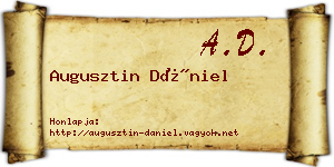 Augusztin Dániel névjegykártya