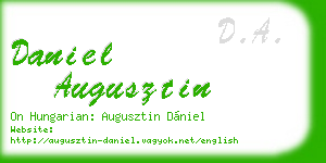 daniel augusztin business card